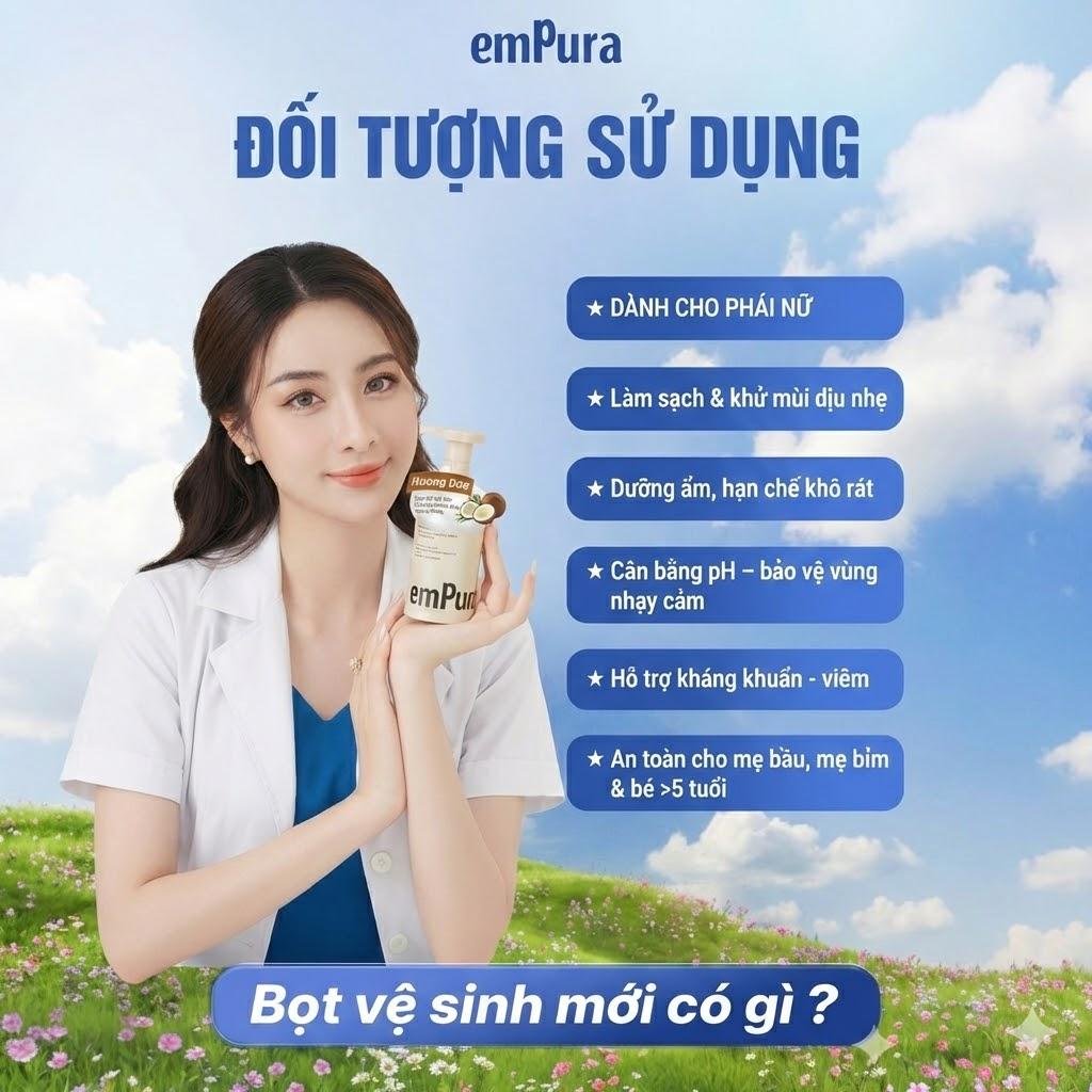 Đối tượng sử dụng bọt vệ sinh emPura