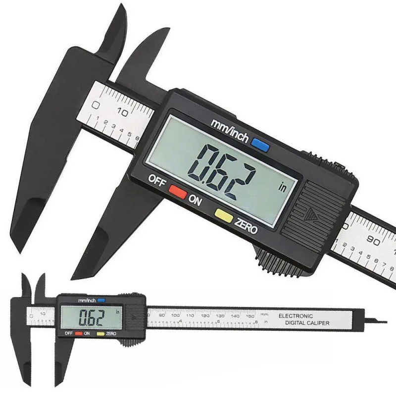 Thước cặp điện tử composite 150mm, màn hình LCD hiển thị số đo