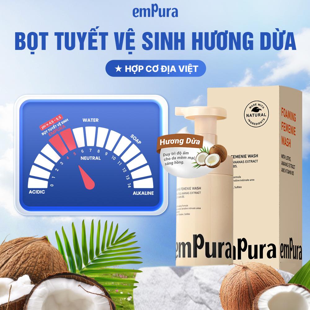 Thang pH 4.5-5.5 của bọt tuyết emPura
